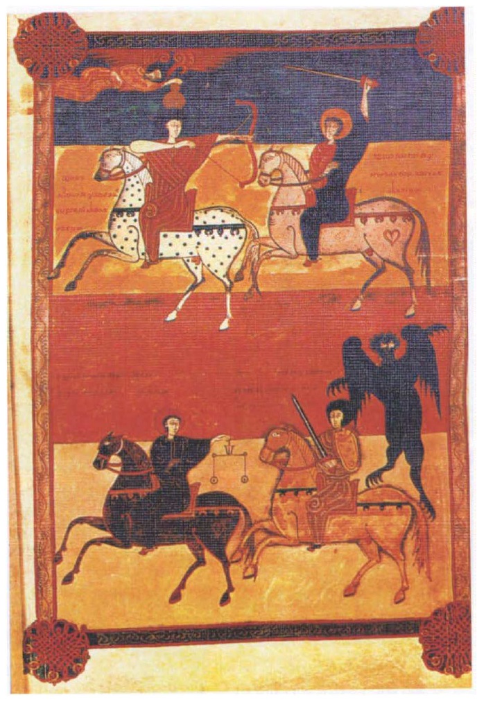 Imagen FALSO
                        con 4 jinetes apocal�pticos FALSOS que ya tienen
                        estribos