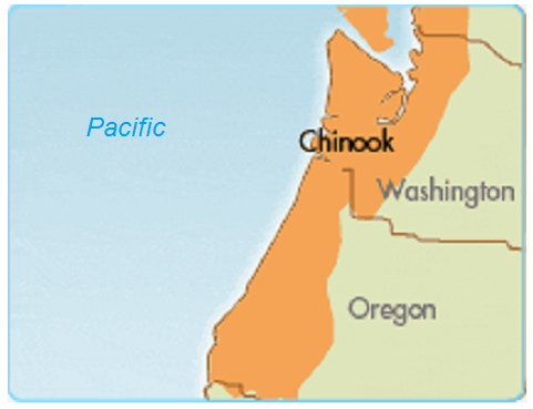 Natives "USA" West Coast
                      Chinook map