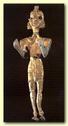Figurine of Baal made of gold