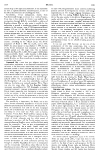 Encyclopaedia Judaica (1971): Brazil,
                          vol. 4, col. 1329-1330