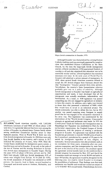 Encyclopaedia Judaica 1971: Ecuador,
                            vol. 6, col. 359-360