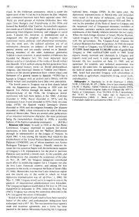 Encyclopaedia Judaica 1971: Uruguay,
                              Band 16, Kol. 15-16