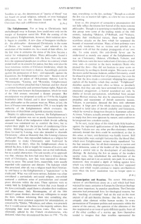 Encyclopaedia Judaica (1971):
                        Anti-Semitism, vol. 3, col. 111-112