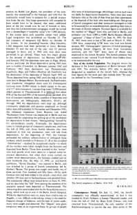 Encyclopaedia Judaica (1971): Berlin,
                          vol. 4, col. 649-650