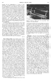 Encyclopaedia Judaica (1971): Berlin,
                          vol. 4, col. 653-654