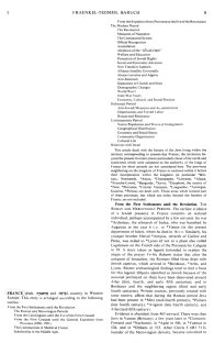 Encyclopaedia Judaica (1971): France, vol. 7,
                    col. 7-8