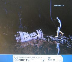 Introduction: Remnant of a V2 rocket at
                          Kohnstein in a flooded tunnel.