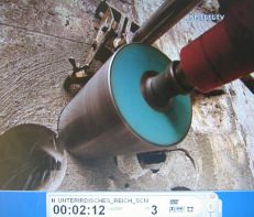 The tunnel entrance in
                          Oberammergau is drilled out 02