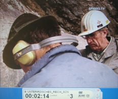 The tunnel entrance in
                          Oberammergau is drilled out 03