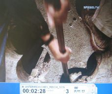 The drilled hole is pushed open 01