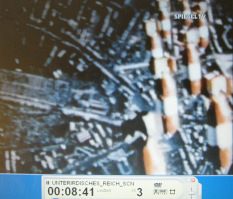 Allied air
                          attack against Schweinfurt 03, the bombs are
                          falling