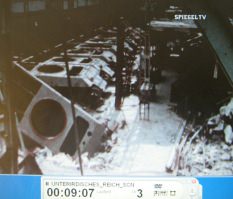 Bombed German
                        armament industry 03: a fuel station has burnt
                        down