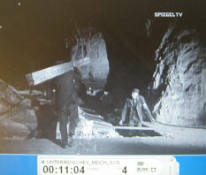 Forced laborers at Kahla 08: slaves
                            moving wood