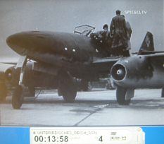 Walpersberg near Kahla 13: people on a
                            wing of a jet fighter ME262