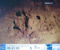 Doggerwerk
                          near Hersbruck 09: tunnel with left drill
                          holes, zoom