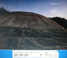 Launching pad bunker of Vizernes 02,
                          total view of the dome