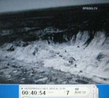 Launching pad bunker of
                          Vizernes 10, bomb crater 01