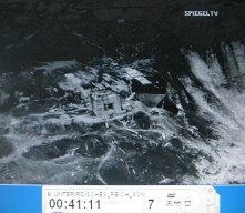 Launching pad bunker of
                          Vizernes 12, bomb crater 03