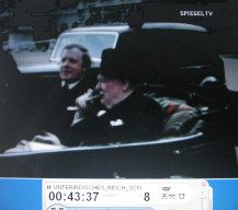 Churchill, an alcoholic in a car
                        with a cigar