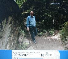 Wolfsschanze (Wolf's Lair) 07, former
                        bodyguard Rochus Misch is coming