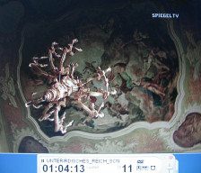 F�rstenstein Castle near Waldenburg 02,
                          interior view 01 with a painted ceiling