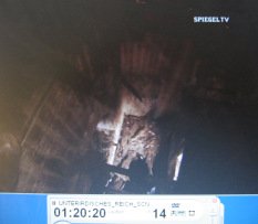 Obersalzberg-Berghof 13,
                          looking down the shaft