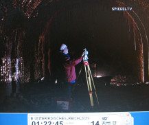 Obersalzberg-Berghof 18,
                          measuring of a tunnel 02