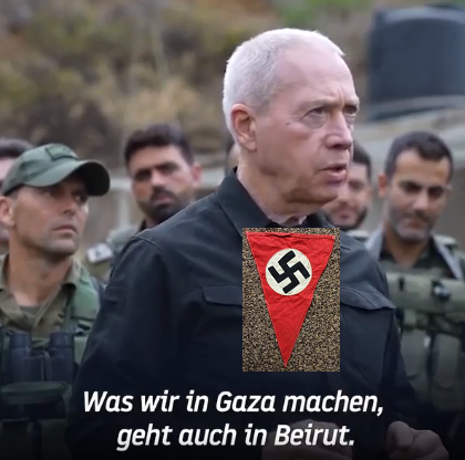 elischer
                Verteidigungsminister: "Was wir im Gazastreifen
                machen, geht auch in Beirut"