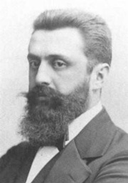 Theodor Herzl, portrait of a
                  racist, which was normal for this period, to be racist
                  even was "scientific" in these times!