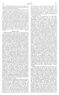 Encyclopaedia Judaica (1971): Zionism, vol.
                        16, col. 1037-1038