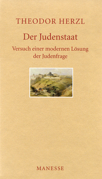 Theodor Herzl: Der Judenstaat, Buchdeckel
                        eines rassistischen Buches gegen die Araber