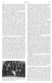 Encyclopaedia Judaica (1971): Zionism, vol. 16,
                    col. 1115-1116