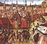 Satanistische Kreuzz�ge von
                              Fantasie-Christen gegen Fantasie-Muslime,
                              Besetzung von Jerusalem, Illustration