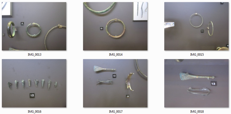 Objects from the Bronze Age among the Teutonic
                    tribes, Teutonic Museum of Cologne 2014