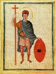 Luis el Piadoso con una fantas�a de un
                    Jes�s, bordado