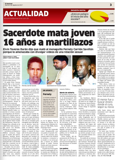 Artikel aus Santo Domingo 2017: Krimineller
                        Priester erschl�gt 16-J�hrigen