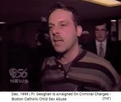 Victim Paul Mendez
              shouting to cr.ped. ex priest Geoghan: 'You are a filthy
              pig!'
