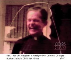 Criminal pedophile
                priest Geoghan is laughing, photo from the 1980's appr.