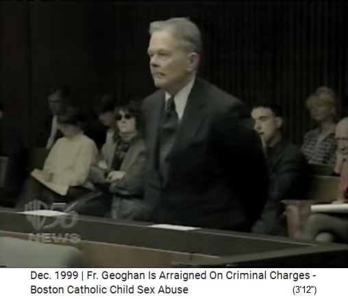 Criminal pedophile ex-priest
                Geoghan in court with black tie, 1999
