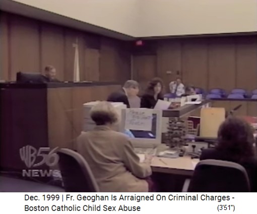 jury members and staff in the
              court hall with the Geoghan case 1999