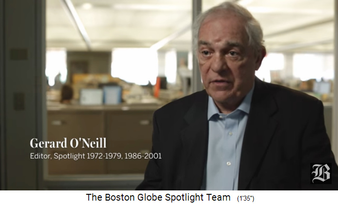 Gerard-O'Neill, der Herausgeber von Spotlight
                1972-1979+1986-2001, der die Anfrage von Phil Saviano
                verweigerte: alles "alter Kaffee"