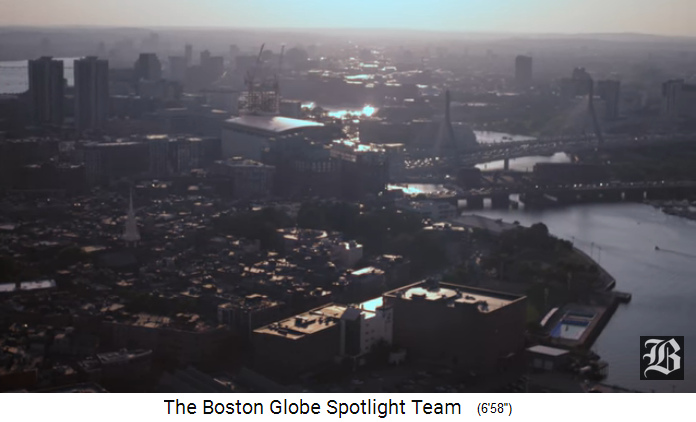 Boston am sp�ten Nachmittag mit Bucht
                  und Br�cken