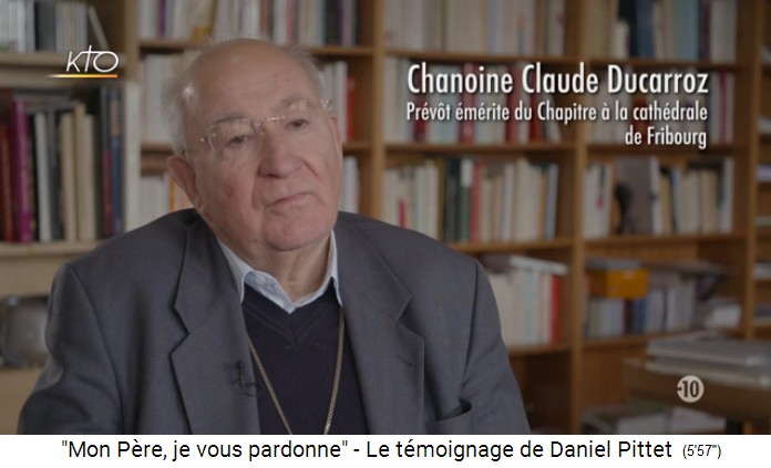 The dean of the cathedral of
              Fribourg, Mr. Chanoine Claude Ducarroz