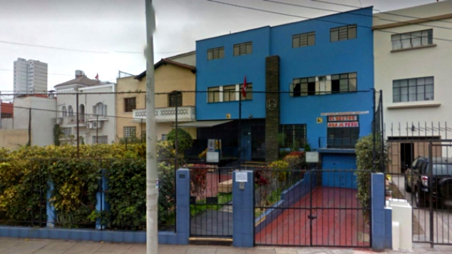 Die religi�se-"katholische" Schule
                    "Hector de Cardenas in Jes�s-Mar�a, Lima, Peru