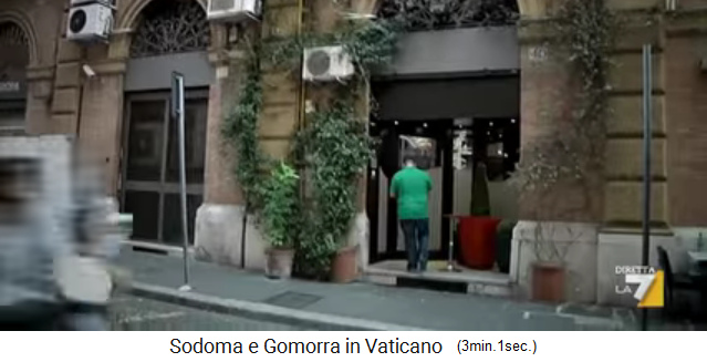 A gay sauna in Rome, where also
                                    gay and infertile Vatican priests
                                    are "guests"
