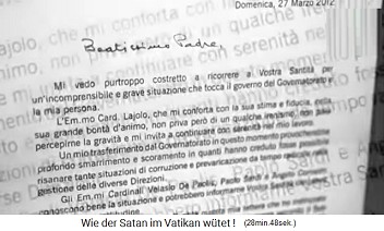 One of the
                letters from Archbishop Vigano to the criminal old gay
                man Benedict XVI.