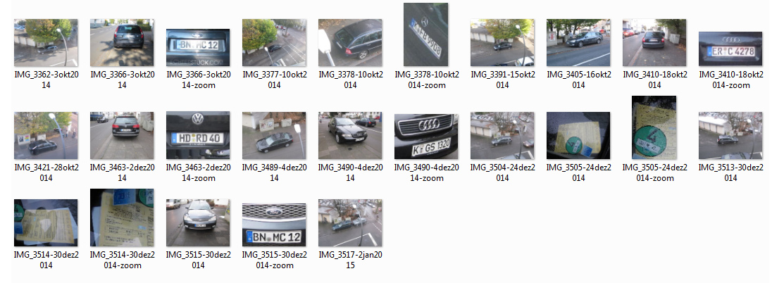 Krimineller Verfassungsschutz in
                    Kln 2014 mit lauter schwarzen Autos, die immer
                    illegal parkiert sind