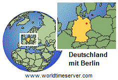 Karte von
              Deutschland mit Berlin