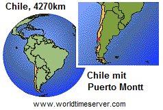 Karte von
                Chile mit Puerto Montt