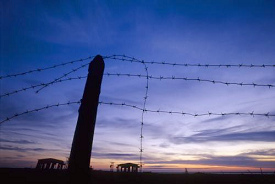 Gulaglager auf der Insel Wajgatsch, die
                            Reste davon (Foto ohne Datum)